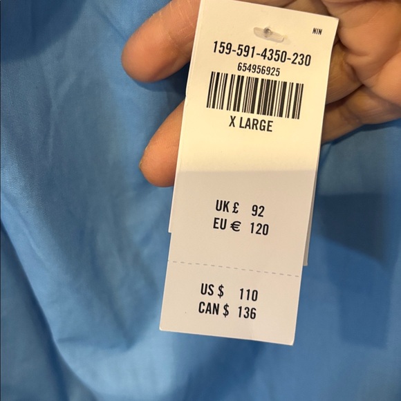 Abercrombie and fitch XL Light Blue Ruched Strap Maxi Dress - Picture 10 of 16